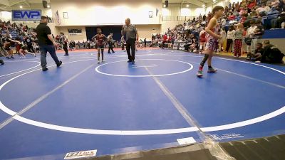 73 lbs Consolation - Tristen Cross, Brushy Wrestling Club vs Bj Gahagan, Pin-King All Stars