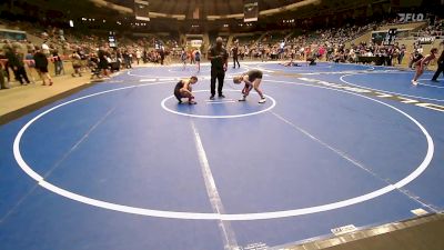 105 lbs Quarterfinal - Kaydeance Thompson, Sperry Wrestling Club vs Neelie Johnson, Hilldale Youth Wrestling Club