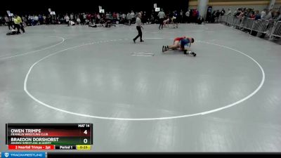 144 lbs Cons. Round 5 - Braedon Dorshorst, Askren Wrestling Academy vs Owen Trimpe, Franklin Wrestling Club