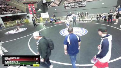 62 lbs Cons. Round 3 - Kara Martinez, TUFF KIDZ vs Evelyn Nelms, Team Temecula /Pin Club