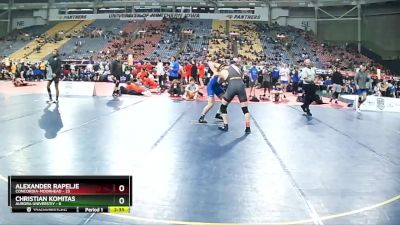 174 lbs Finals (8 Team) - Alexander Rapelje, Concordia-Moorhead vs Christian Komitas, Aurora Universtiy