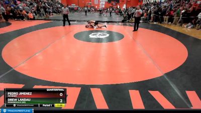 145 lbs Quarterfinal - Pedro Jimenez, McHENRY vs Drew Landau, EDWARDVILLE (HS)