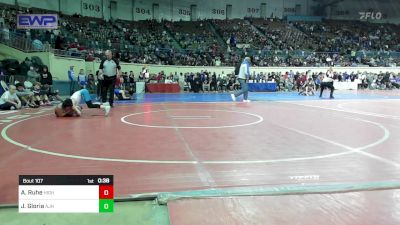 88 lbs Consi Of 16 #1 - Jaden Gloria, Altus JH vs Ayden Ruhe, Highlander Youth