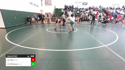 195 lbs Consi Of 8 #2 - Gilbert Clay, New Canaan vs Deshaun Williams, Maloney