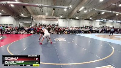 215 lbs Cons. Round 6 - Griffin LaRue, Cheyenne Mountain vs Salvador Mendoza, Pueblo Centennial