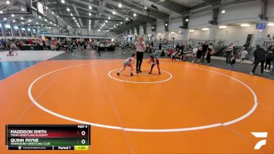 72 lbs Round 5 - Maddison Smith, Texas Wrestling Academy vs Quinn Payne, Winnsboro Wrestling Club