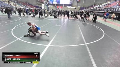 97 lbs Champ. Round 2 - Bishop Hammen, IA vs Giuseppe Lomeli, IL