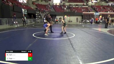 81 lbs Semifinal - Zachry Teal, Lakeland Wrestling Club vs Maddox Taft, Mt Spokane Wrestling