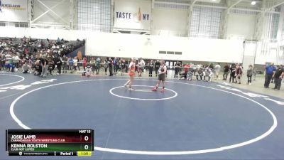 130 lbs Round 5 - Kenna Rolston, Club Not Listed vs Josie Lamb, Canandaigua Youth Wrestling Club