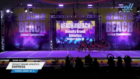 Royalty Brand Athletics - Empress [2024 L2 Junior - D2 - A Day 2] 2024 ACDA Reach the Beach Cheer Grand Nationals