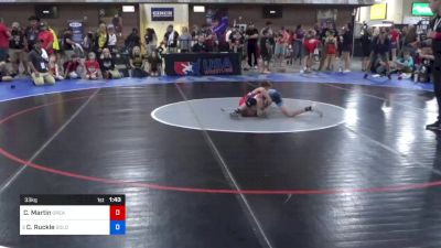 33 kg Semis - Cole Martin, Greater Heights Wrestling vs Cade Ruckle, Gold Rush Wrestling