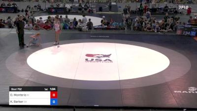 120 lbs Cons 64 #2 - Denzel Monterio, Rhode Island vs Kaiden Barker, Ohio