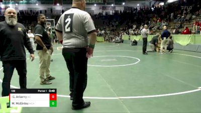 138 lbs 3rd Place Match - Christian Arberry, Warren Central vs Max McGinley, Indianapolis Cathedral