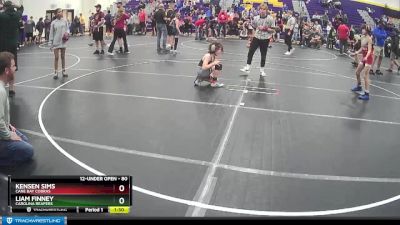 80 lbs 3rd Place Match - Liam Finney, Carolina Reapers vs Kensen Sims, Cane Bay Cobras