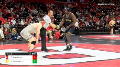 184 lbs Prelims - Zac Braunagel, Illinois vs Jelani Embree, Michigan