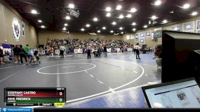 170 lbs Cons. Round 3 - Faye Fredrick, Lompoc vs Steffany Castro, Golden Valley