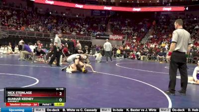 1A-145 lbs Quarterfinal - Nick Steinlage, Interstate 35 vs Gunnar Keeney, Alburnett