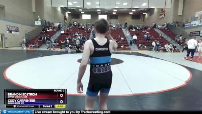 87 lbs Round 2 - Brand`n Edstrom, Upper Valley Aces vs Cody Carpenter, Idaho Grizz WC