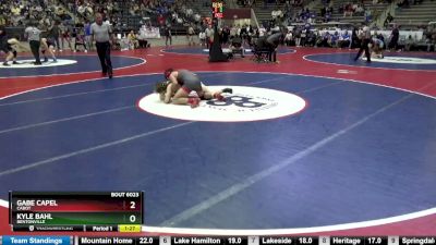 6A 144 lbs Quarterfinal - Gabe Capel, Cabot vs Kyle Bahl, Bentonville