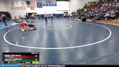 145 lbs Cons. Round 2 - Angie Two Bulls, Chadron Girls vs Kinzley Nusbaum, Burns/Pine Bluffs