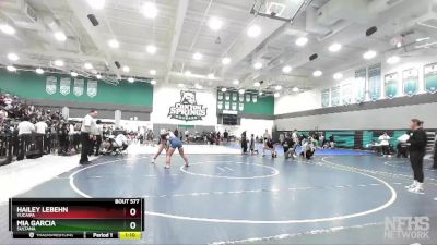 143 lbs Semifinal - Mia Garcia, Sultana vs Hailey Lebehn, Yucaipa