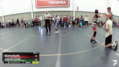 77-82 lbs 3rd Place Match - Emerson Rangel, Powerhouse Wrestling Academy vs Delina Mullins, Twisted Joker Wrestling