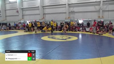 68 lbs Pools - Lila Carson, Badger Girls Elite vs Mia Magagnotti, PA West