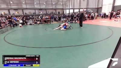 126 lbs Quarterfinal - Jeremiah Wachsmuth, OR vs Kyle Sieminski, OR