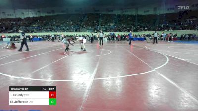 150 lbs Consi Of 16 #2 - Tyson Grundy, Saint's Wrestling Club vs Maliki Jefferson, Highlander Wrestling