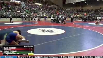 4A 175 lbs Quarterfinal - Elias Eriksson, Arkadelphia vs Pierce Duncan, Southside Batesville