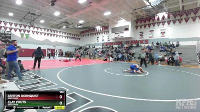 100 lbs Cons. Semi - Clay Fouts, Deer Park vs Ashton Dornquist, Deer Park