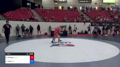 77 kg Cons 8 #1 - Glenn Rhees, Graham Greco vs Thomas Even, Viking Wrestling Club (IA)