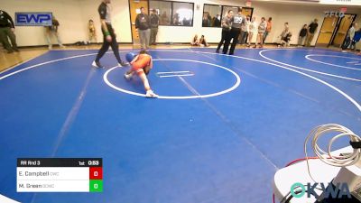 46 lbs Rr Rnd 3 - Emma Campbell, Claremore Wrestling Club vs Mason Green, Dark Cloud Wrestling Club