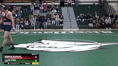 165 lbs 3rd Place Match - Varrius Scanlan, Umpqua Community College vs Caleb Marx, Snow