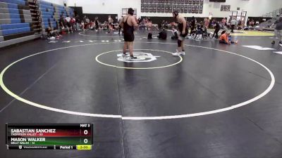 285 lbs Round 1 (10 Team) - Sabastian Sanchez, Thompson Valley vs Mason Walker, Kelly Walsh