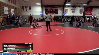 5 lbs Quarterfinal - Ashton Droege, Keokuk Kids Wrestling Club vs Ryker Peters, Fort Madison Wrestling Club