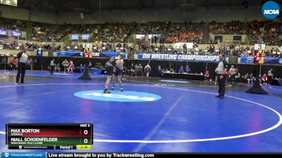 184 lbs Quarterfinal - NIall Schoenfelder, Wisconsin-Eau Claire vs Max Borton, Ursinus