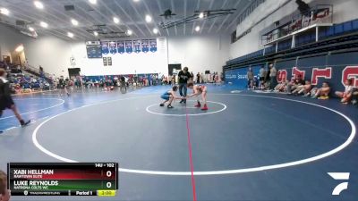 102 lbs Round 2 - Xabi Hellman, Rawtown Elite vs Luke Reynolds, Natrona Colts WC