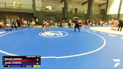 113 lbs Semifinal - William Jakeway, SC vs Daniel Goodwin, IL