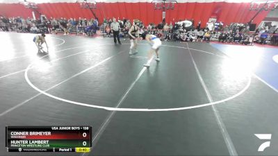 138 lbs Cons. Round 3 - Hunter Lambert, Princeton Wrestling Club vs Conner Brimeyer, Wisconsin