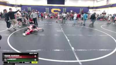 100 lbs Quarterfinal - Frank Giardina, Stratford Youth Wrestling vs Kj Carberry, C2X