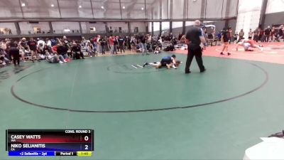 100 lbs Cons. Round 3 - Casey Watts, WA vs Niko Selianitis, CA