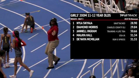 Youth Girls' 200m Usatf Club Competition , Finals 4 - Age 11-12