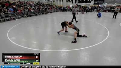 70 lbs Champ. Round 2 - Bradley Alarid, Steel City Reloaded Wrestling Club vs Brody Schroeder, MN Elite Wrestling Club