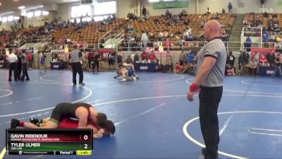 140 lbs Semifinal - Gavin Ridenour, Mvkwa Wapakoneta (wapak) Kids vs Tyler Ulmer, 330 Lab