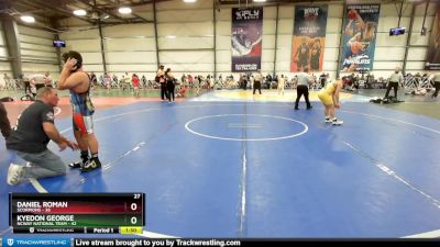 130 lbs Rd# 9- 2:15pm Saturday Final Pool - Daniel Roman, Scorpions vs Kyedon George, NCWAY National Team