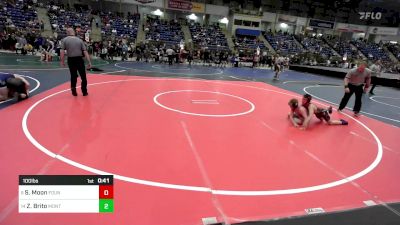 100 lbs Consi Of 8 #1 - Samuel Moon, Fountain Fort Carson vs Zaine Brito, Montezuma-Cortez