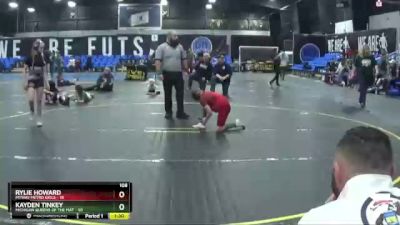 108 lbs Round 3 (4 Team) - Rylie Howard, MYWAY Metro Girls vs Kayden Tinkey, Michigan Queens Of The Mat
