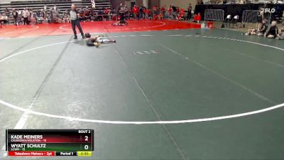 75 lbs Semis (4 Team) - Wyatt Schultz, LCWM vs Kade Meiners, Caledonia/Houston