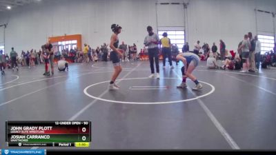 90 lbs Round 2 - Josiah Carranco, Unattached vs John Grady Plott, Legacy Elite Wrestling